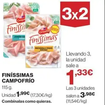 El Corte Inglés FINÍSSIMAS CAMPOFRÍO oferta