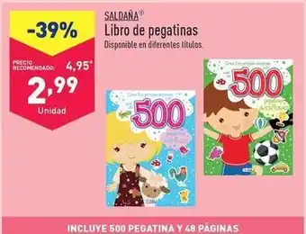 ALDI Saldana - libro de pegatinas oferta