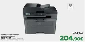 El Corte Inglés Brother - impresora multifunción laser monocromo mfc-l2800dw oferta