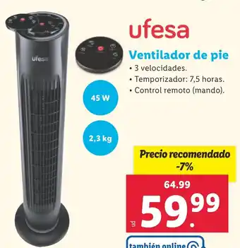 Lidl Ventilador de pie oferta