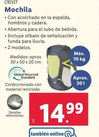 Lidl Mochila oferta