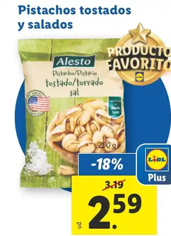 Lidl Pistachos tostados y salados oferta