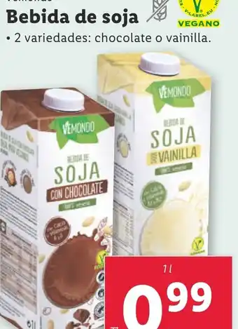Lidl Bebida de soja oferta