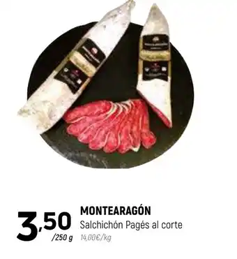 Coviran MONTEARAGÓN Salchichón Pagés al corte oferta