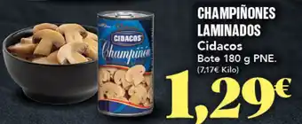 Gadis CHAMPIÑONES LAMINADOS Cidacos oferta