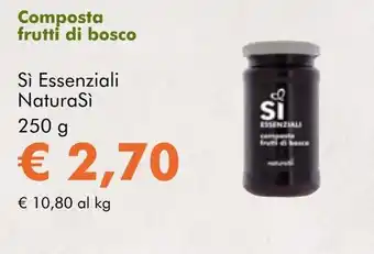 NaturaSí Composta frutti di bosco oferta