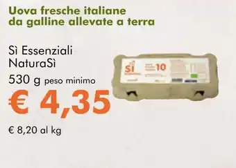 NaturaSí Uova fresche italiane da galline allevate a terra oferta