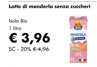NaturaSí Latte di mandorla senza zuccheri oferta