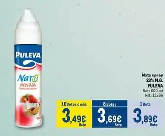 Makro Puleva - nata spray 28% m.g oferta