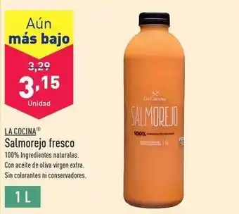 ALDI La cocina - salmorejo fresco oferta