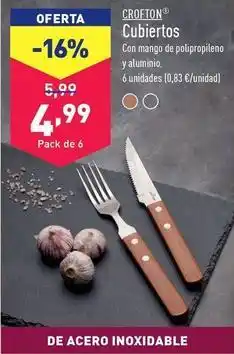ALDI Crofton - cubiertos oferta