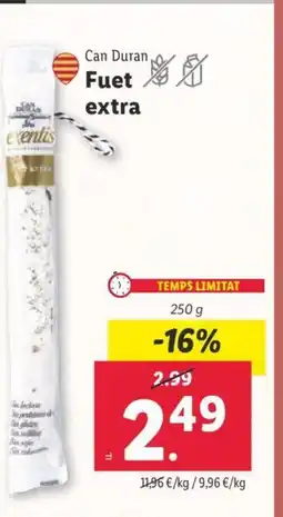 Lidl Fuet extra oferta