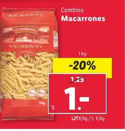 Lidl Combino Macarrones oferta