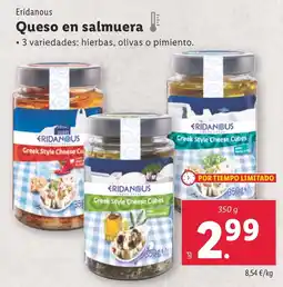 Lidl Eridanous Queso en salmuera oferta
