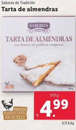 Lidl Sabores de Tradición Tarta de almendras oferta