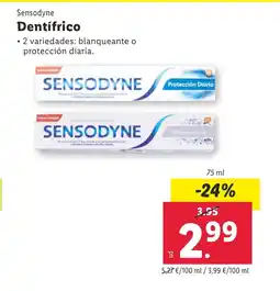 Lidl Sensodyne Dentifrico oferta