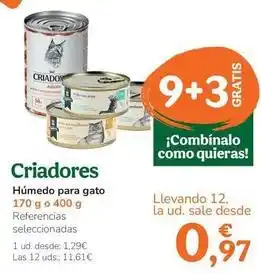 TiendAnimal Criadores - húmedo para gato oferta