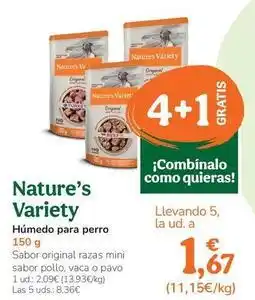 TiendAnimal Nature's variety - húmedo para perro oferta