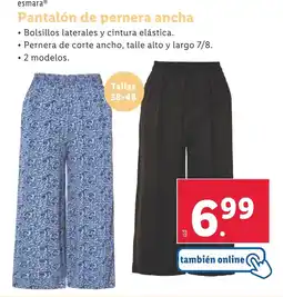 Lidl esmaraⓇ Pantalón de pernera ancha oferta