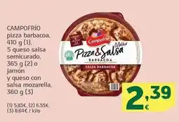 HiperDino Campofrío - pizza barbacoa oferta