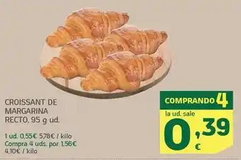 HiperDino Croissant de margarina recto oferta