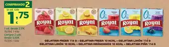 HiperDino Royal - gelatina fresa oferta