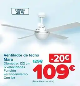 Carrefour Sulion - ventilador de techo mara oferta