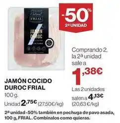 El Corte Inglés Jamón cocido oferta