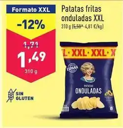 ALDI Patatas fritas onduladas xxl oferta