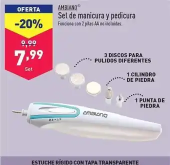 ALDI Ambiano - set de manicura y pedicura oferta