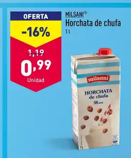 ALDI MILSANIⓇ Horchata de chufa oferta