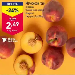 ALDI Melocotón rojo oferta