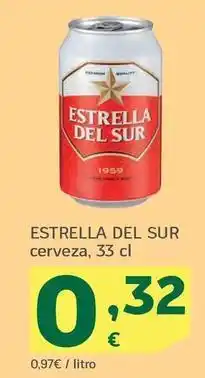 HiperDino Estrella del sur - cerveza oferta