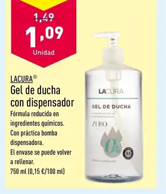 ALDI LACURA® Gel de ducha con dispensador oferta