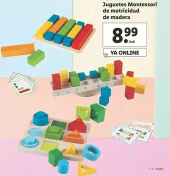 Lidl Juguetes montessori de motricidad de madera oferta