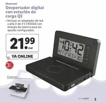 Lidl Despertador silvercrest oferta