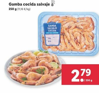 Lidl Gambas cocidas oferta