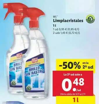 Lidl Limpiacristales w5 oferta