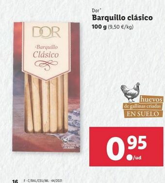 Lidl Barquillos dor oferta