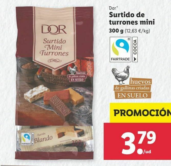 El precio y las condiciones de Lidl están en el catálogo o el sitio web que  dirigen.
