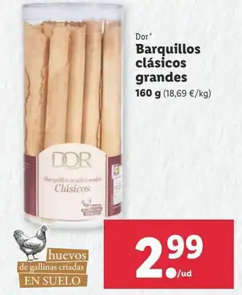 Lidl Barquillos dor oferta