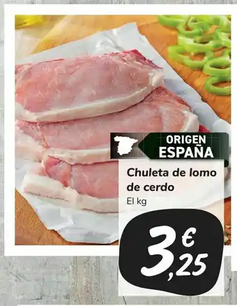 Carrefour Market Chuletas de lomo de cerdo oferta