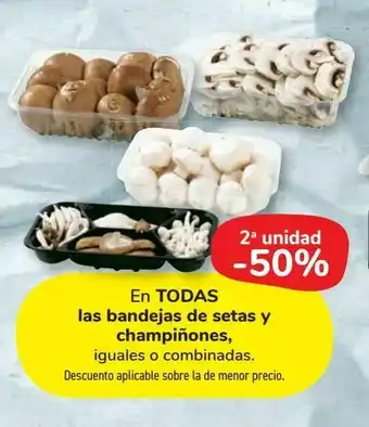 Carrefour Market En todas las bandejas de setas y champiñones oferta