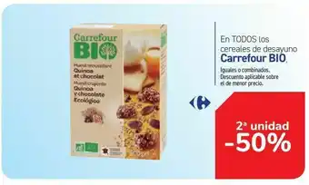 Carrefour Market En todos los cereales de desayuno carrefour bio oferta