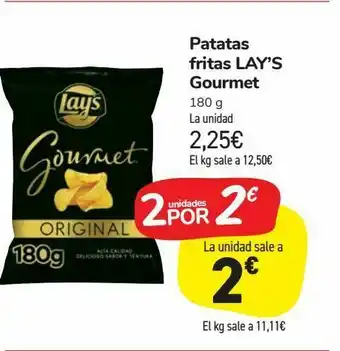 Carrefour Market Patatas fritas lay’s gourmet oferta