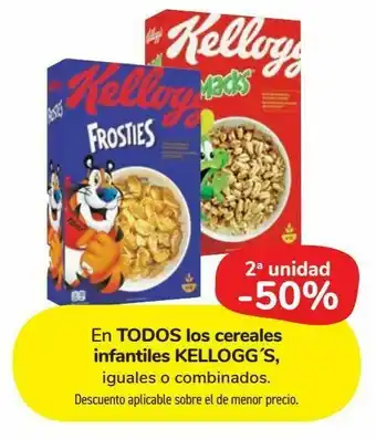 Carrefour Market En todos los cereales infantiles kellogg 's, iguales o combinados oferta