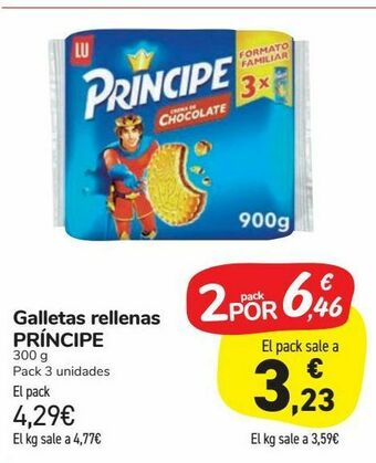 Carrefour Market Galletas rellenas príncipe oferta