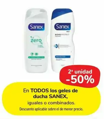 Carrefour Market En todos los geles de ducha sanex oferta