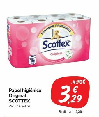 Carrefour Market Papel higiénico original scottex oferta