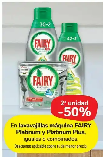 Carrefour Market En lavavajillas máquina fairy platinum y platinum plus oferta